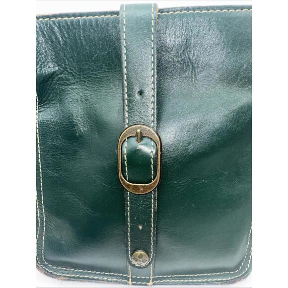 Patricia Nash Venezia Heritage Crossbody Purse Leather Bag Green 9.5" X 8.5" - Picture 4 of 9